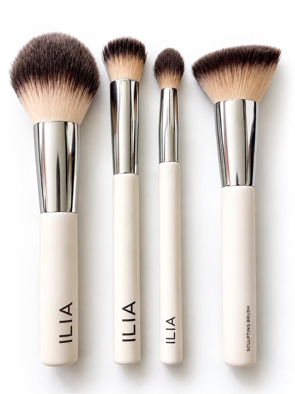 ILIA Cream Handle Professional Brush Set with Ombre Bristles